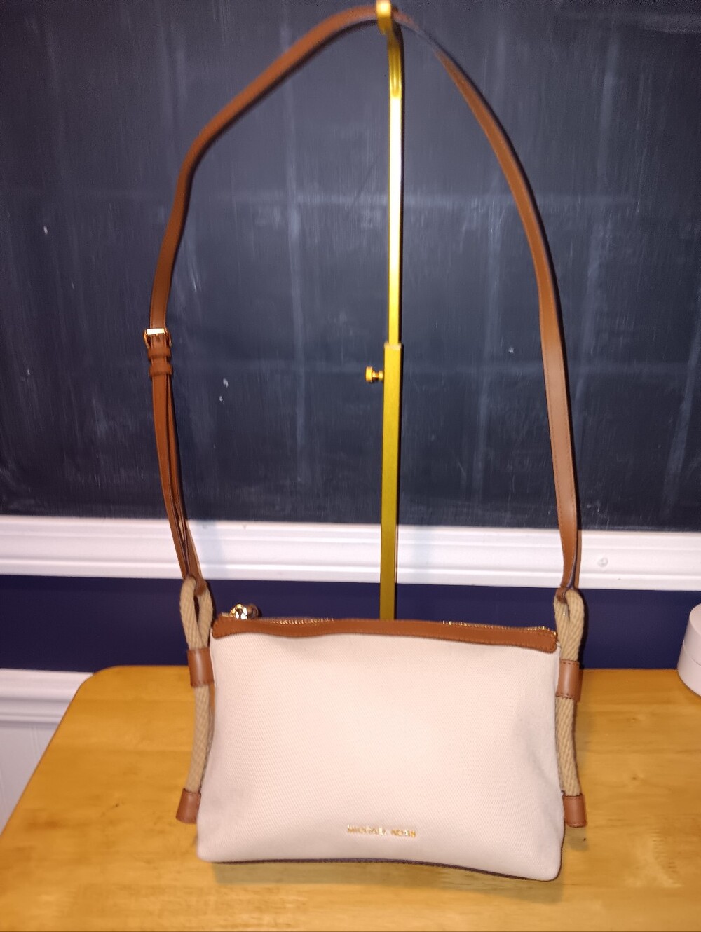 Michael Kors Canvas Leather Handle Bag